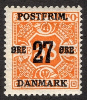 DINAMARCA 1918 SC #152 - MLH* P-14x14,5, 27º en 38º CV $55,00 *Sellos de bahía* Foto 1 de 2
