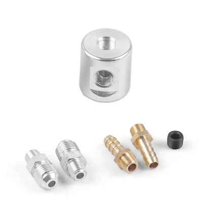 AN6 a 1/8 NPT Montaje 8mm a 1/8 NPT Montaje 1/8 NPT Tee Adaptador Kit Foto 1 de 4