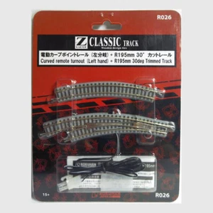 Rokuhan Z Scale R026 Left Curved Turnout R195 / R220 Set - Picture 1 of 1
