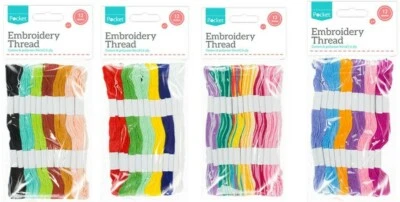 Embroidery  Thread cotton multi Coloured High Quality  Craft Sewing 12 X 7M - Image 1 of 4