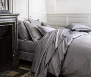 Alexandre Turpault King Fitted Sheet and 2 King Pillowcases Mink Sateen Cotton - Picture 1 of 7