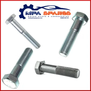 M6, M8, M10, M12, M14, M16 HEXAGONAL 8.8 HIGH TENSILE METRIC BZP STEEL BOLTS - Picture 1 of 3