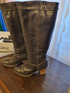 Gabor Stiefel Schwarz 40 Neu Ungetragen Vintage Style - Bild 1 von 7