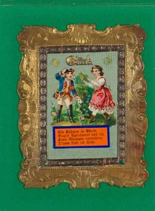 Glückwunsch- und Liebeskarte, Glückwunschbillet Biedermeier Unbekannt (19.Jhd) - Picture 1 of 4