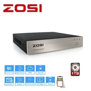 DVR Lite ZOSI 8 Canales H.265 5MP con Disco Duro 1TB para Sistema de Cámara de Seguridad - Imagen 1 de 10