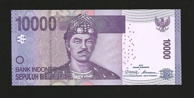 Indonesia, 10000 Rupiah, 2005 - 2010, P-150, Uncirculated Banknote - Image 1 of 2