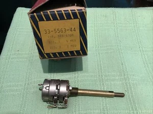 Philco OEM Part 33-5563-44 Dual Potentiometers 5 Megohm Each With Turn Switch  - Picture 1 of 4
