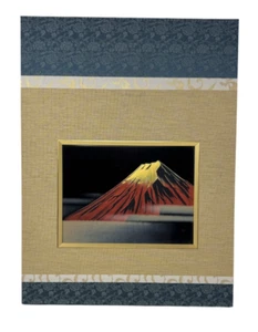 Hanging Scroll Urushi Nuri Panel Makie Works Mt Mount Fuji Koho Artist Wajima - Picture 1 of 9