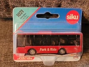Vintage Siku Linien Bus Stadtbus rot auf kurzer Karte 1/64 - Bild 1 von 4