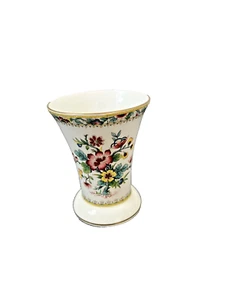 Coalport Vase Ming Rose Flared Trumpet Shaped Bone China Vintage Decor England - Picture 1 of 7