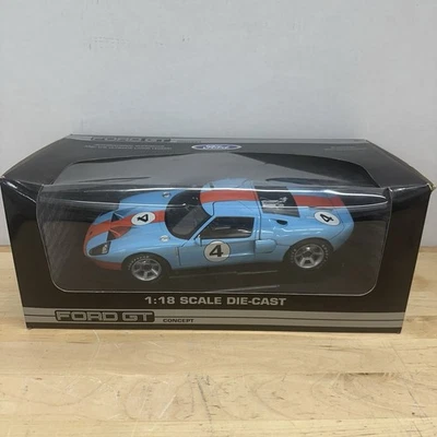 1:18 FORD GT CONCEPT #4 (Gulf Livery) Die Cast Car Beanstalk Group New SH5 - Image 1 of 4