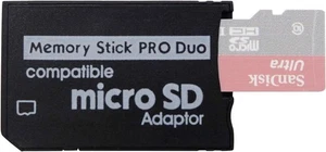 32GB Memory Stick w/ MS Pro Duo Adapter Card for PSP Cybershot Camera NEW SEALED - Picture 1 of 4
