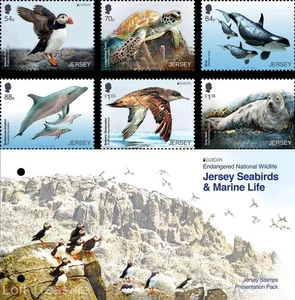 Jersey Stamps: Europa CEPT "Endangered Wildlife" Presentation Pack MNH 6v 2021 - Picture 1 of 5