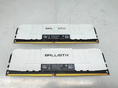 Crucial Ballistix 16GB (2x8GB) DDR4-3000 Desktop Memory BL8G30C15U4W White - Image 1 of 2