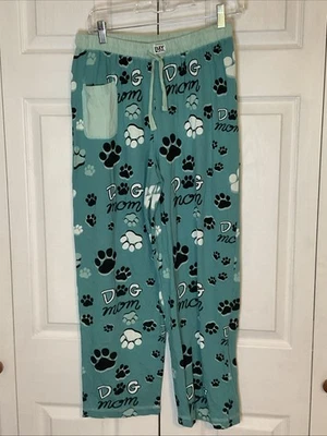 Pantalones de salón Dog Mom verde azulado PJ perezosos talla única mediana Foto 1 de 4