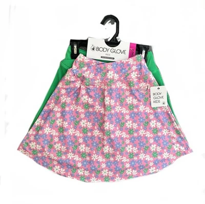 Paquete de 2 faldas deportivas de rendimiento Body Glove para niñas talla 10 elásticas con etiquetas Foto 1 de 4