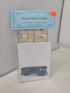 Mount Blue Model Co On30 Private Parlor Car Body Kit #26-C - Picture 1 of 4