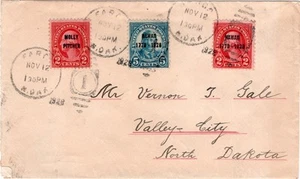 Cover, Fargo, ND, Sc #646-8; 1st Nat'l Precancel Exhibition poster stamp; 1928 - Picture 1 of 1