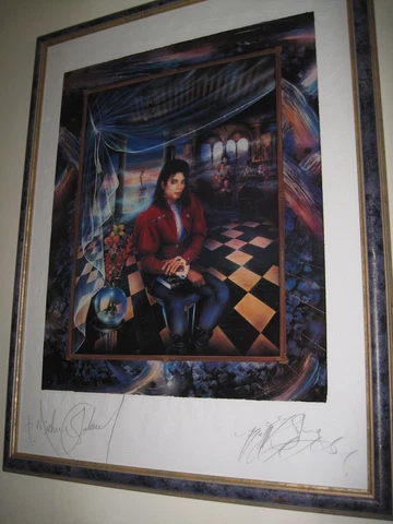 MICHAEL JACKSON SIGNED AUTOGRAPHED 30X40 SERIGRAPH THE BOOK 3/375 JSA COA LOA Cover