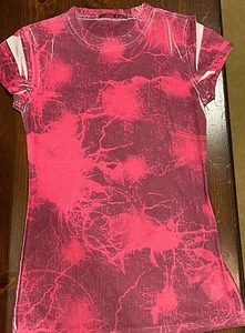"A*" MAYA youth medium deep pink T-shirt - Picture 1 of 2