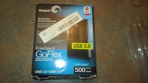 Seagate FreeAgent GoFlex 500 GB External 5400 RPM  Hard Drive pc& mac - Picture 1 of 8