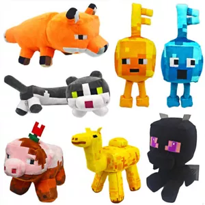 Minecraft Dragon Cat Steve Fox Plush Doll Soft Plushie Soft Stuffed Animal Toy - Picture 1 of 35