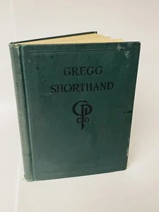 Antique Penmanship Book Hardcover 1916 GREGG SHORTHAND Merchants & Bankers - Picture 1 of 15