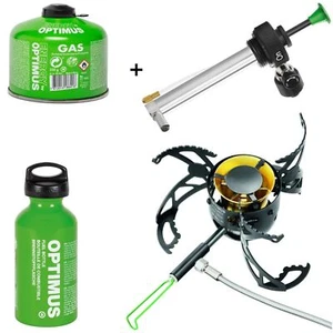 Optimus Polaris Multifuelkocher Set – Mit Brennstoffflasche & 230g Gaskartusche - Picture 1 of 5