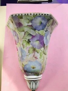 Wall Sconce "Formalities" Baum Bros Botanical Pansie Floral Collectible MSRP $55 - Picture 1 of 5