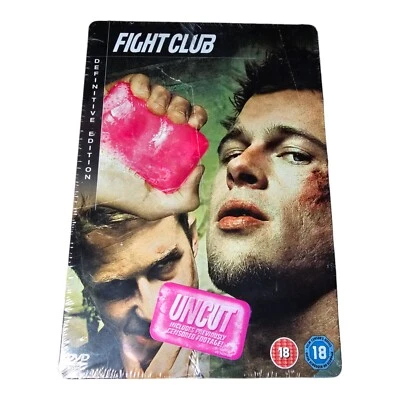 Fight Club (1999) DVD 2 Disk Definitive Edition Steelbook Brad Pitt New Rare - Image 1 of 4