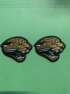 NFL Jacksonville Jaguars Bügelbild/Aufnähen bestickt Abzeichen Patch 2er Set Brandneu - Bild 1 von 4