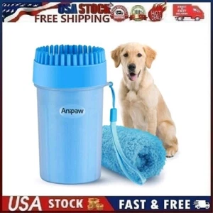 Anipaw Dog Paw Cleaner, 2-in-1 Silicone Dog Paw Washer Cup w/Pet Cleaning Brush - Picture 1 of 11