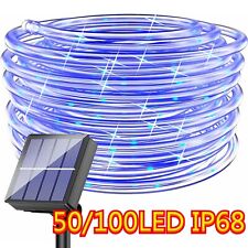 5/10M LED Solar Rope Tube String Fairy Lights Strip Waterproof Outdoor Garden AU