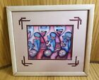 Amado Pea Lithograph Print Matted and Framed 17" x 15" Native American Artwork