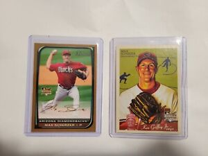 2x 2008 Max Scherzer Rookie Card Bowman Draft Pick Gold & UD Goudey Cy Young HOF
