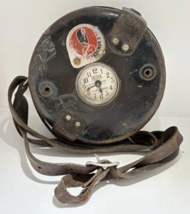 Security Guard Guardsman Clock with Leather Case - Picture 1 of 4