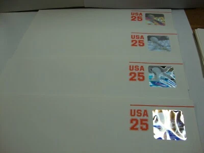 OLD Vintage LOT Of 4 -25 cent HOLOGRAPHIC  Envelopes SPACE- Free ship - Image 1 of 2