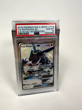 PSA 9 Pokemon Card Rayquaza GX 177a/168 FA Premium Collection Shiny English  2018