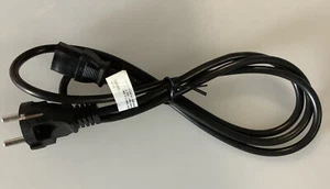 Kaltgeräte-Kabel [Schuko-Stecker gerade - C13-Buchse gerade]  1,5m schwarz - Picture 1 of 2