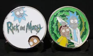 RICK AND MORTY FUN COLLECTIBLE CHALLENGE COIN SUPER HERO MOVIE CHARACTER COINS - Picture 1 of 1