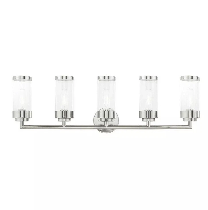 Livex Lighting 10365-05 Hillcrest - 5 Light Bath Vanity in Hillcrest Style - - Image 1 of 1