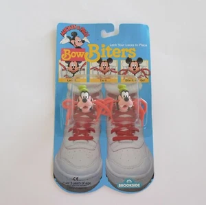 Goofie Vintage Retro Bow Biters by Brookside 1989 Mickey & Pals Schuhzubehör - Bild 1 von 6