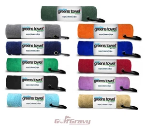 1 Clip Wipes Microfiber Sports Golf Greens Towel 15" x 15" *CHOOSE COLOR* - Picture 1 of 12