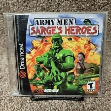 Army Men: Sarge's Heroes (Sega Dreamcast, 2000) Game and Manual