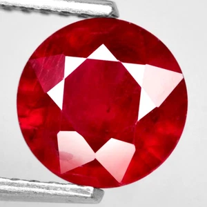 2,17 quilates Piedras Preciosas Naturales Rubí Superior Rojo Redondo Madagascar ¡Hermoso Color Brillante! - Imagen 1 de 7