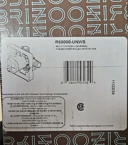 ​Brizo R60000-UNWS Universal Wanne/Dusche grob im Ventilkörper mit Sicherheitsstopps - Bild 1 von 1