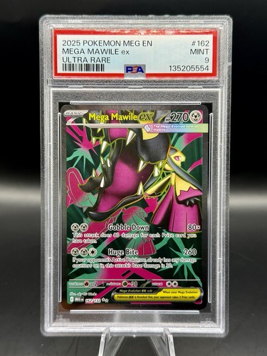 Pokémon TCG Mega Mawile ex 162/132 Mega Evolution Ultra Rare PSA