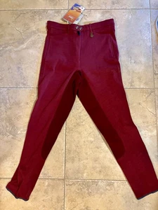 Dover Vequi Comfort Vollbesatz Reithose - weinrot - Größe 32 - Bild 1 von 10