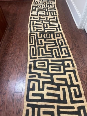 Tela de tela genuina de rafia africana (Congo) Cuba de 12 pies, tejido natural hecho a mano Foto 1 de 4