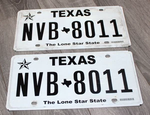 TEXAS License Plates Pair THE LONE STAR STATE - Picture 1 of 5